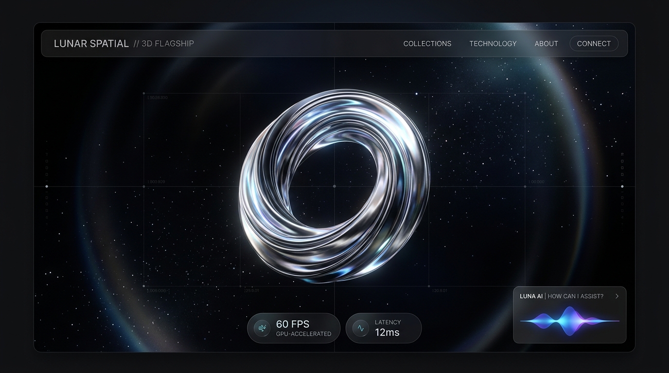 LunarAI AI-Powered 3D Web Infrastructure and Spatial Computing Flagship